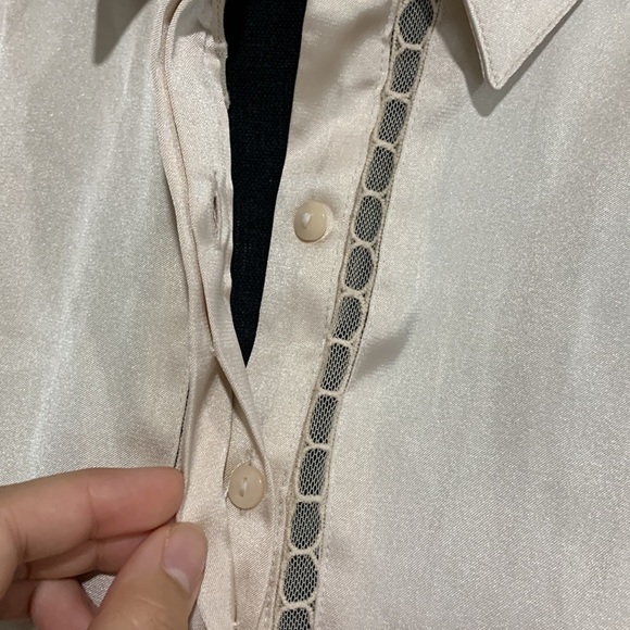 Express Satin Button Down - Picture 6 of 6